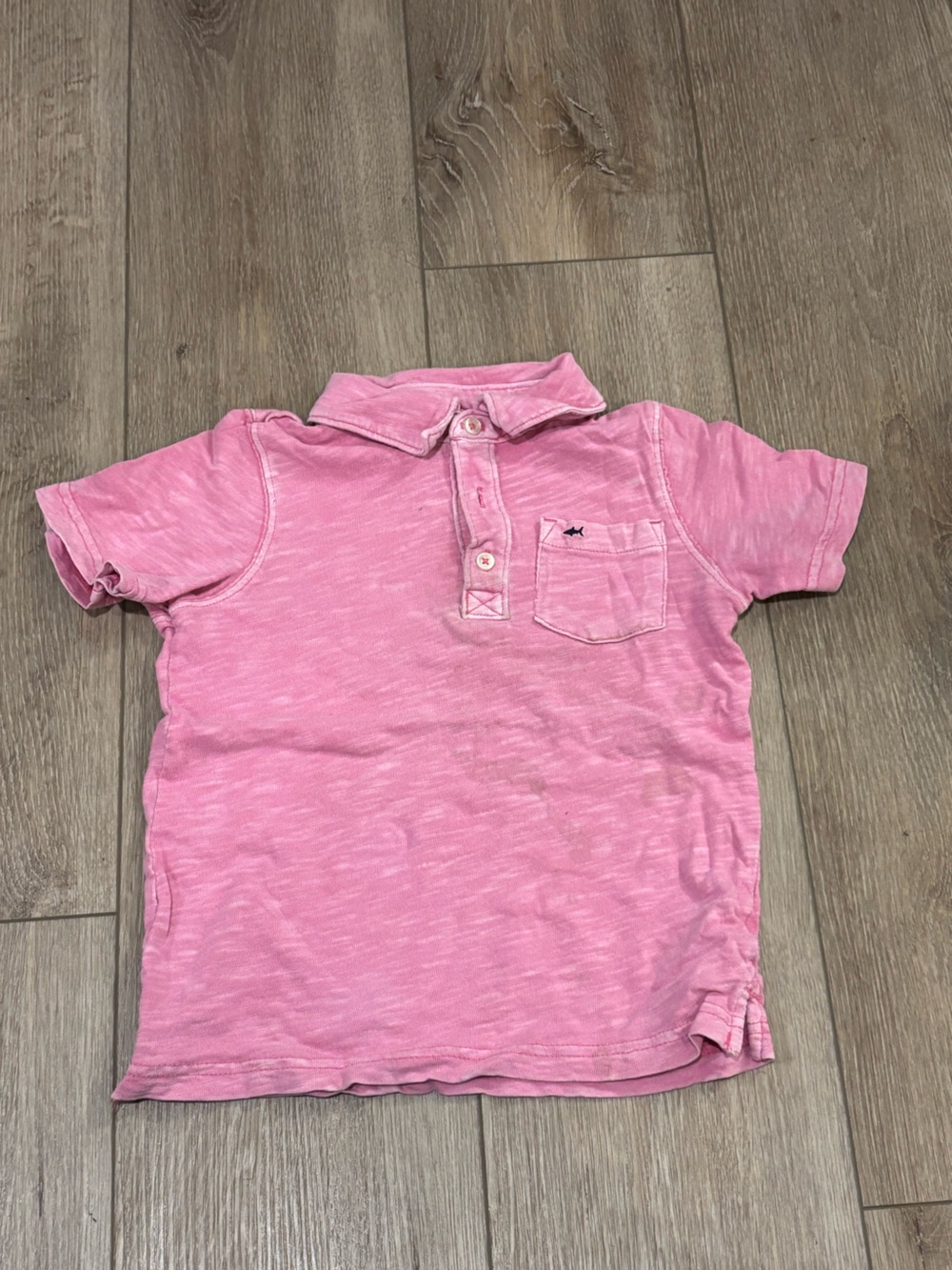 Carter's Pink Short-Sleeve Polo with Chest Pocket